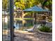 Beautiful pool with waterfall feature, lounge chairs, and tropical landscaping creates a relaxing outdoor space at 7701 40Th N Ter, St Petersburg, FL 33709