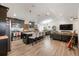 Modern kitchen with island, stainless steel appliances, and granite countertops at 902 W Alsobrook St, Plant City, FL 33563