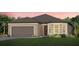 Single-story home with brown roof and garage at 9413 Barnacle Ln, Parrish, FL 34219