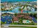 Aerial view of waterfront property, highlighting building location and surrounding area at 1028 Apollo Beach Blvd # 11, Apollo Beach, FL 33572
