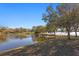 Peaceful lake view with mature trees and tranquil waters at 11522 Fountainhead Dr, Tampa, FL 33626
