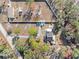 Aerial view showing house, yard, and driveway at 14450 Lancer Rd, Spring Hill, FL 34610