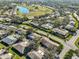 Aerial view of community with lake and golf course at 1526 Leland Dr # 1525, Sun City Center, FL 33573