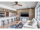 Modern kitchen with breakfast bar and white countertops at 153 Sunward Ave, Palm Harbor, FL 34684