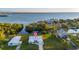 Aerial view of waterfront home with canal access and gorgeous water views at 159 Danforth Dr, Punta Gorda, FL 33980