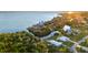 Aerial perspective of home nestled on a canal, offering waterfront living at 159 Danforth Dr, Punta Gorda, FL 33980