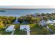 Aerial view of waterfront home with canal access and gorgeous water views at 159 Danforth Dr, Punta Gorda, FL 33980
