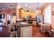 Bright kitchen boasting stainless steel appliances and a kitchen island at 21012 Picasso Ct # J205, Land O Lakes, FL 34637