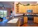 Updated kitchen featuring stainless steel appliances and a breakfast bar at 21012 Picasso Ct # J205, Land O Lakes, FL 34637