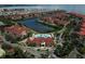 Wide aerial view of waterfront community at 2749 Via Cipriani # 1010B, Clearwater, FL 33764