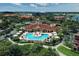 Resort-style pool and clubhouse with ample parking at 2749 Via Cipriani # 1010B, Clearwater, FL 33764