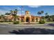 Inviting community clubhouse with Spanish-style architecture at 2749 Via Cipriani # 1010B, Clearwater, FL 33764