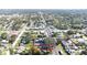 Aerial view highlighting home's location and lot size at 2859 38Th N Ave, St Petersburg, FL 33713