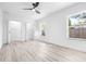 Bright bedroom with double closets and vinyl plank flooring at 2859 38Th N Ave, St Petersburg, FL 33713