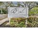 Bayshore Landing Condominiums building entrance sign at 5221 Bayshore Blvd # 37, Tampa, FL 33611