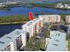 Aerial view showcasing building location and waterfront setting at 6450 Shoreline Dr # 9502, St Petersburg, FL 33708
