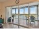 Spacious balcony with water views and patio furniture at 6450 Shoreline Dr # 9502, St Petersburg, FL 33708