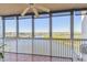 Relaxing balcony boasting serene water views and ceiling fan at 6450 Shoreline Dr # 9502, St Petersburg, FL 33708