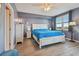 Main bedroom with a king-size bed and water view at 6450 Shoreline Dr # 9502, St Petersburg, FL 33708