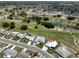 Aerial view of the house and surrounding area at 676 Allegheny Dr, Sun City Center, FL 33573