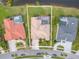 Bird's-eye view of a home nestled in a quiet residential community at 12113 Marblehead Dr, Tampa, FL 33626