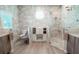 Luxurious bathroom with marble finishes and a large walk-in shower at 12113 Marblehead Dr, Tampa, FL 33626