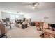 Large bonus room with ample space for storage and a workspace at 12113 Marblehead Dr, Tampa, FL 33626