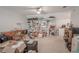Versatile bonus room, currently used for storage and a workspace at 12113 Marblehead Dr, Tampa, FL 33626