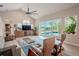 Spacious living room with pool and patio view at 12113 Marblehead Dr, Tampa, FL 33626