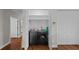 Convenient laundry room with washer and dryer in a closet at 12116 Lagoon Ln, Treasure Island, FL 33706