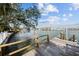 Wooden dock offering scenic waterfront views at 12116 Lagoon Ln, Treasure Island, FL 33706