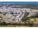 Aerial view of large mobile home community near the coast at 170 S Saint Thomas Cir, Apollo Beach, FL 33572