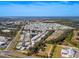 Aerial view of a mobile home community with solar panels at 170 S Saint Thomas Cir, Apollo Beach, FL 33572