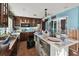Spacious kitchen with wooden cabinets and center island at 1836 Venetian Point Dr, Clearwater, FL 33755