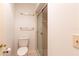 Clean bathroom featuring a toilet, shower, and single sink at 2511 Dolly Bay Dr # 303, Palm Harbor, FL 34684