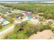 Aerial view highlighting the property's location in a residential area at 3143 Brooker Creek Way, Palm Harbor, FL 34685