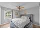 Spacious bedroom with round bed and water view at 4770 Beach Se Dr # B, St Petersburg, FL 33705