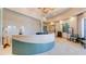 Elegant spa reception area with curved counter and soothing decor at 5287 Rushmere Ct, Palmetto, FL 34221