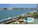 Stunning view of waterfront property and marina at 660 Island Way # 1005, Clearwater Beach, FL 33767