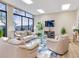 Relaxing lounge with comfortable seating and large TV at 660 Island Way # 1005, Clearwater Beach, FL 33767