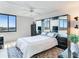 Main bedroom with water views and mirrored closet at 660 Island Way # 1005, Clearwater Beach, FL 33767