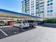 Covered parking spaces available for residents at 660 Island Way # 1005, Clearwater Beach, FL 33767