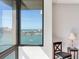 Waterfront view from living room window at 660 Island Way # 1005, Clearwater Beach, FL 33767