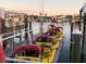 Yellow Cat-Cat watercraft docked at a marina at 660 Island Way # 1005, Clearwater Beach, FL 33767