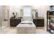 Large bathroom with double vanity, soaking tub, and walk-in shower at 11714 Sunburst Marble Rd, Riverview, FL 33579
