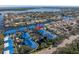 Aerial view of waterfront community, highlighting condo location at 1621 Watermark Ne Cir # 1621, St Petersburg, FL 33702