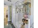 Shower stall with glass enclosure and storage at 1621 Watermark Ne Cir # 1621, St Petersburg, FL 33702