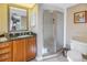 Bathroom with vanity, granite countertop, and shower at 1621 Watermark Ne Cir # 1621, St Petersburg, FL 33702