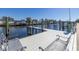 Private boat dock offering convenient access to the waterway at 1621 Watermark Ne Cir # 1621, St Petersburg, FL 33702