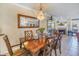 Elegant dining room with chandelier and hardwood floors at 1621 Watermark Ne Cir # 1621, St Petersburg, FL 33702